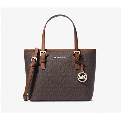MICHAEL KORS OUTLET Jet Set Travel Extra-Small Logo Top-Zip Tote Bag