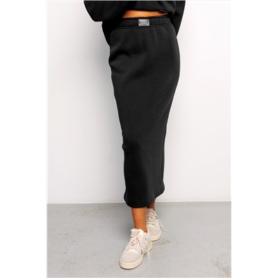 Юбка длинная макси с разрезом 388BLK