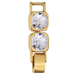 Удлинитель Теннис 2см (кристаллы SW белые 8мм; покрытие золото)