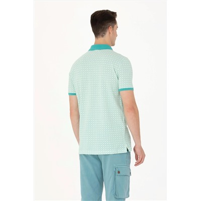 Erkek Mint Polo Yaka Tişört