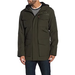 Levi's Hooded Drawcord Waist Parka Jacket