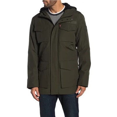 Levi's Hooded Drawcord Waist Parka Jacket