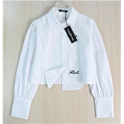 Женская хлопковая рубашка с рукавами-фонариками КАР*Л 😎