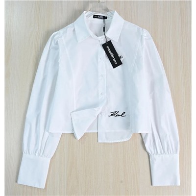 Женская хлопковая рубашка с рукавами-фонариками КАР*Л 😎