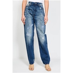 Vaquero boyfriend de algodón orgánico Azul