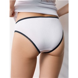 Трусы слипы со средней посадкой из эластичного трикотажа кашкорсе