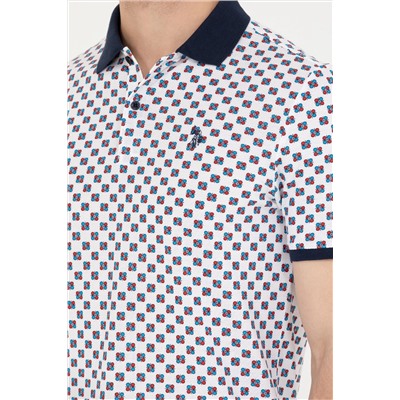 Erkek Beyaz Polo Yaka Tişört