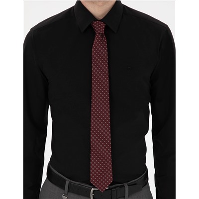 Siyah Slim Fit Uzun Kollu Basic Gömlek
