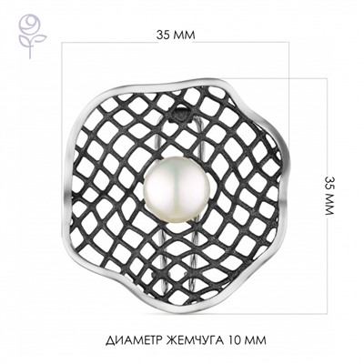 Брошь серебряная 925 арт.56024S1B
