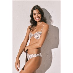 Braga bikini clásica estampado geométrico