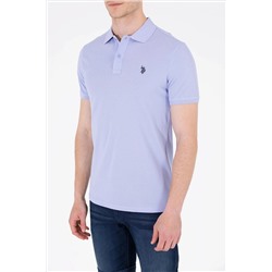 Erkek Mavi Basic Polo Yaka Tişört