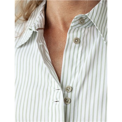 Блузка прилегающего силуэта из хлопка