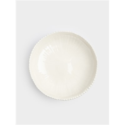 Блюдо на ножке, 17х9 см, керамика D, белое, Tulip