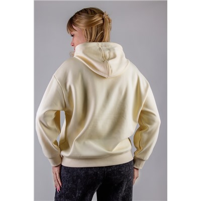 Унисекс-худи из премиальной ткани Black без начеса