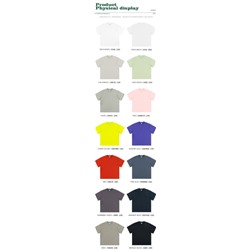 Набор из 2-х футболок с той же фабрики что и футболки выше Чуть меньшей плотностью 230 грамм. 13 цветов на фото