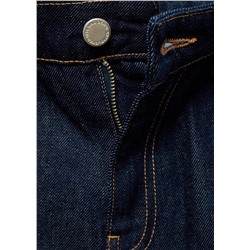 Jeans rectos rinse wash costuras