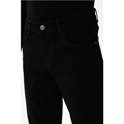 Erkek Siyah Jean Pantolon