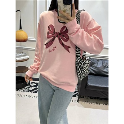 Женский свитшот с бантом КОУ*Ч