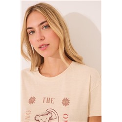 Pijama corto 100% algodón print El Rey León