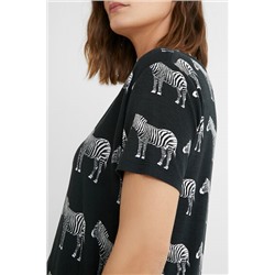 Camiseta manga corta zebras