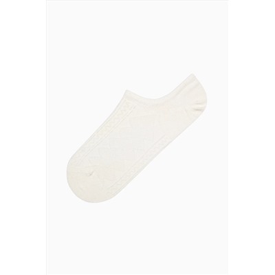 Penti Jacquard Soil Bej 3lü Sneaker Çorap