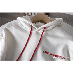 Худи унисекс с невероятно ярким акцентом (принтом) на спине Karl Lagerfel*d 💞