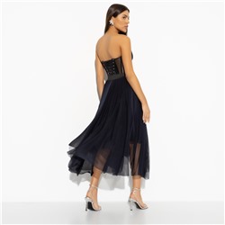 Юбка из сетки на подкладе, Экстремально прекрасна (dark blue)