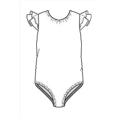 Боди гимнастический PLAYTODAY, 1130125