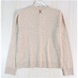 Женский вязаный кардиган из овечьей шерсти с геометрическим узором