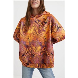 Sudadera unisex efecto marmoleado