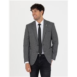 Siyah Ekstra Slim Fit Spor Ceket