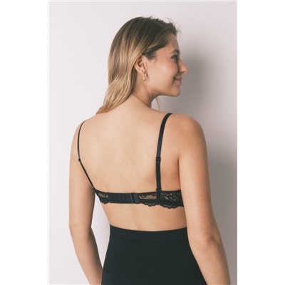 Sujetador "maternity" triangular relleno negro CHARMING