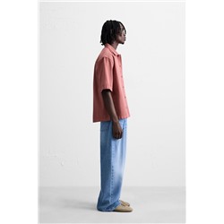 EMBROIDERED TEXTURED OVERSHIRT