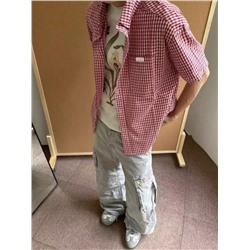 Стильная женская рубашка модель овер  МИУ МИ*У