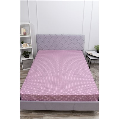 Простыня на резинке поплин Сара-компаньон