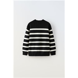 STRIPED KNIT SWEATER