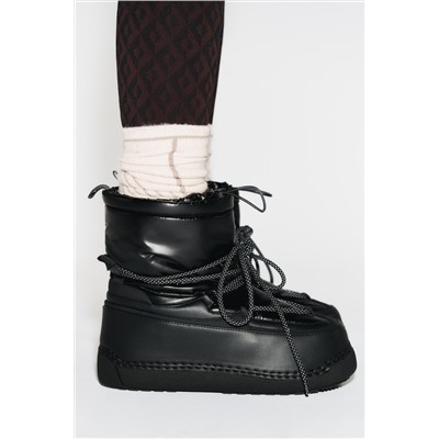 LAMINATED QUILTED ANKLE BOOTS - SKI COLLECTION