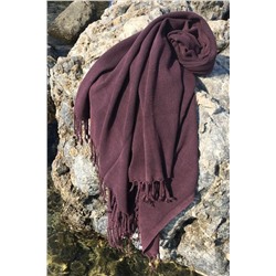 Denizli Concept Mürdüm Taşlanmış Peştemal - 90 × 175 Cm - Çok Amaçlı Hızlı Kuruyan Peştemal