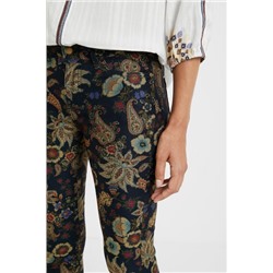 Pantalón skinny floral