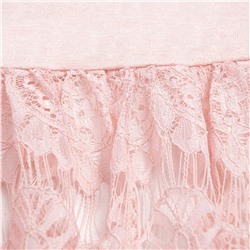 Платье комбинированное с кружевом, Доведу до мечты (soft pink)