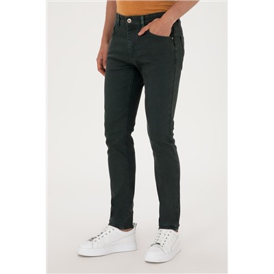 Erkek Yeşil Jean Pantolon