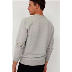 Sudadera Gris claro jaspeado