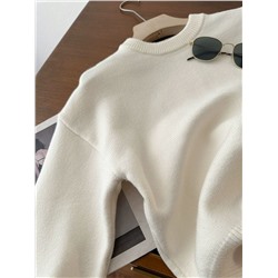 Женский пуловер Pimki*e нежных зефирных цветов с круглым вырезом, экспорт в Францию