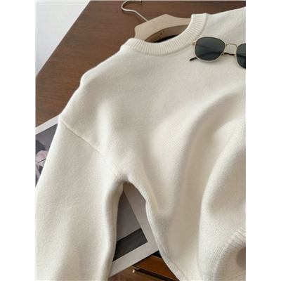 Женский пуловер Pimki*e нежных зефирных цветов с круглым вырезом, экспорт в Францию