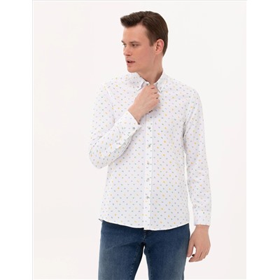 Açık Yeşil Slim Fit Uzun Kollu Gömlek