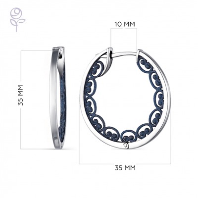 Серьги серебро 52910SU