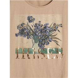 Baumwoll-T-Shirt mit Print