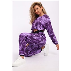 83916 костюм женский с брюками и кроп-топом