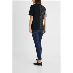 Camiseta topos encaje