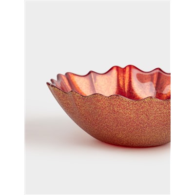 Салатник, 16х5 см, 450 мл, стекло, красный, Seville